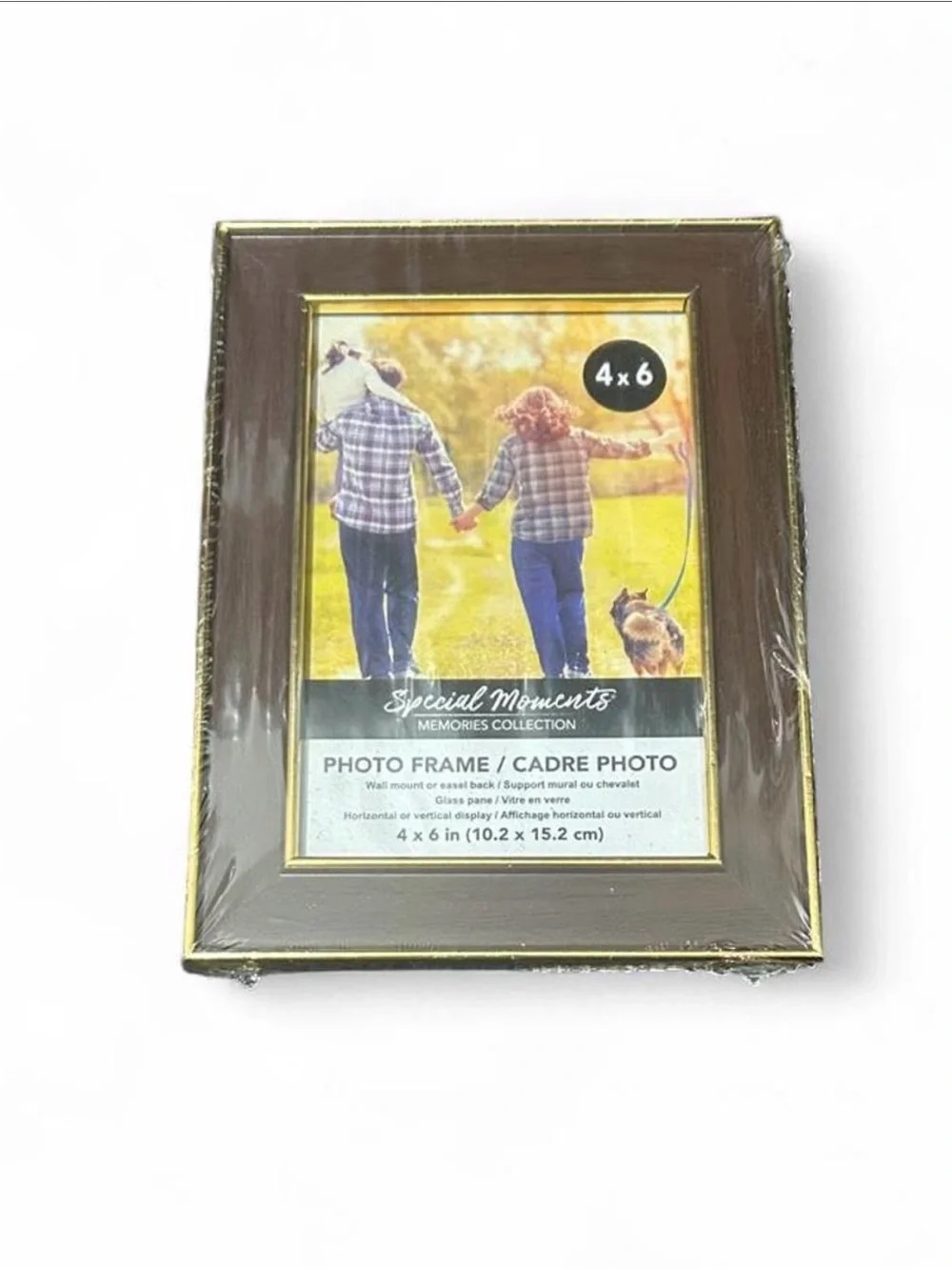4x6 photo frame with gold trim